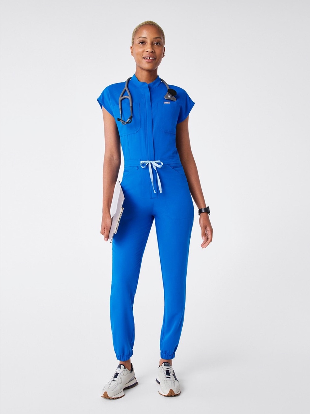 Figs Royal Blue Women's Jumpsuit small tall
